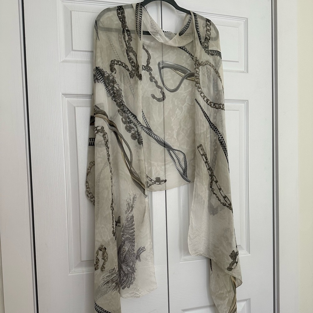 Jimmy Choo long silk scarf  😄